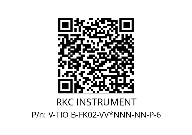   RKC INSTRUMENT V-TIO B-FK02-VV*NNN-NN-P-6