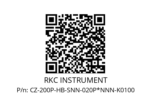   RKC INSTRUMENT CZ-200P-HB-SNN-020P*NNN-K0100