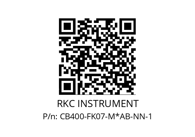   RKC INSTRUMENT CB400-FK07-M*AB-NN-1