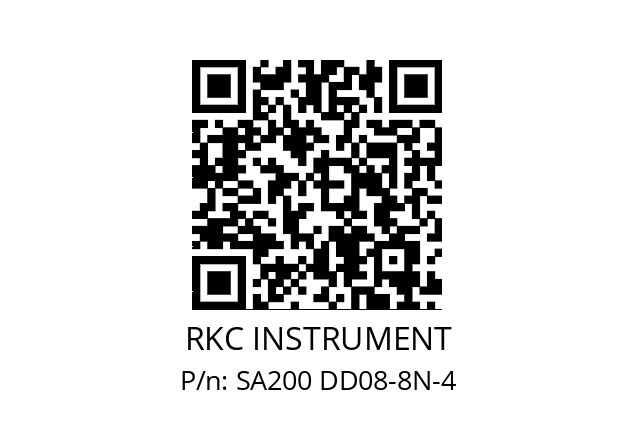   RKC INSTRUMENT SA200 DD08-8N-4