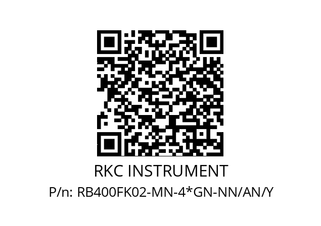   RKC INSTRUMENT RB400FK02-MN-4*GN-NN/AN/Y