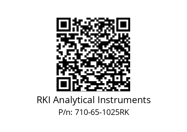   RKI Analytical Instruments 710-65-1025RK