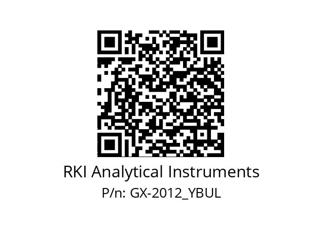   RKI Analytical Instruments GX-2012_YBUL