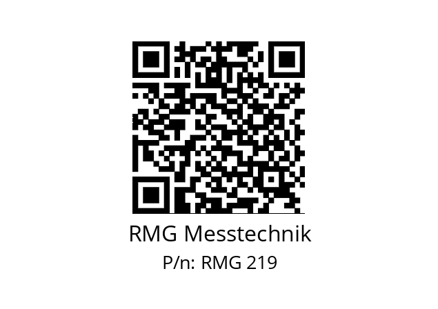   RMG Messtechnik RMG 219