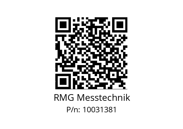   RMG Messtechnik 10031381