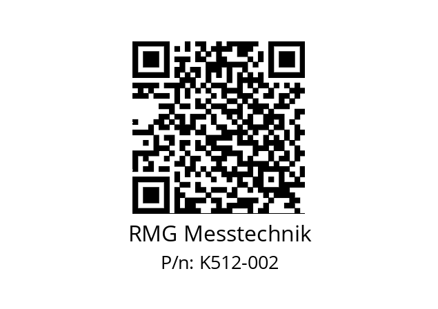   RMG Messtechnik K512-002