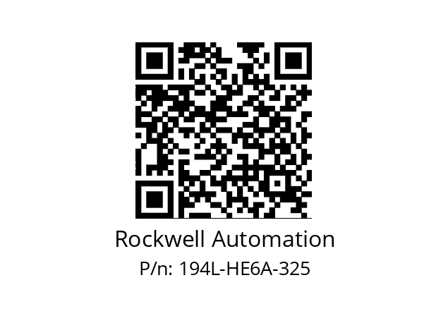   Rockwell Automation 194L-HE6A-325