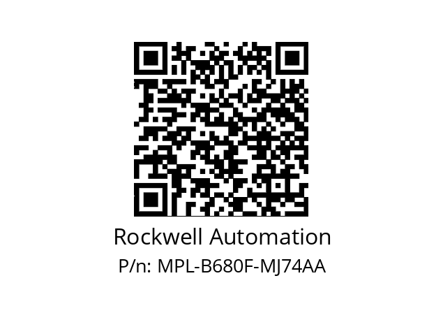   Rockwell Automation MPL-B680F-MJ74AA