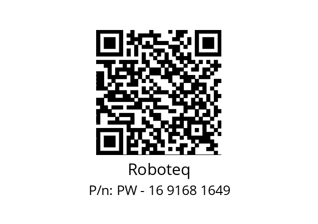   Roboteq PW - 16 9168 1649