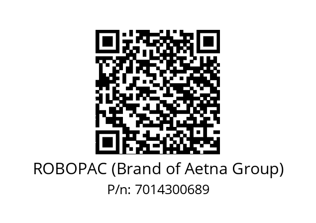   ROBOPAC (Brand of Aetna Group) 7014300689