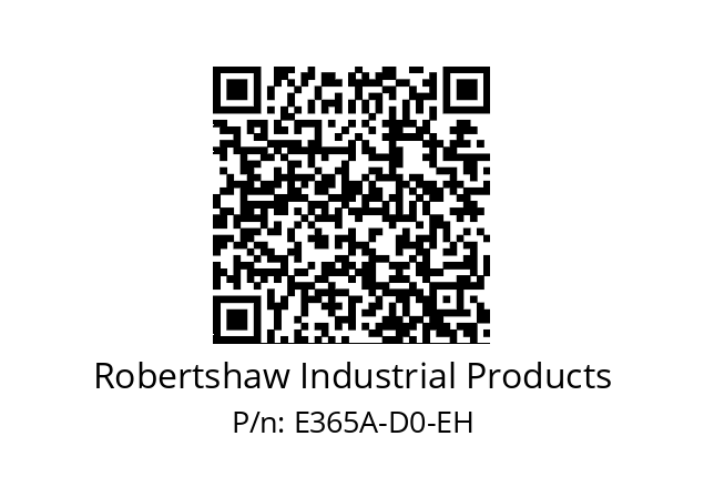   Robertshaw Industrial Products E365A-D0-EH