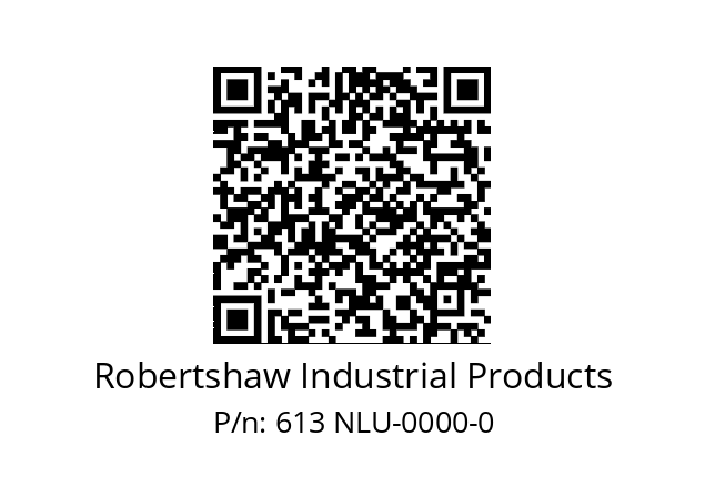   Robertshaw Industrial Products 613 NLU-0000-0