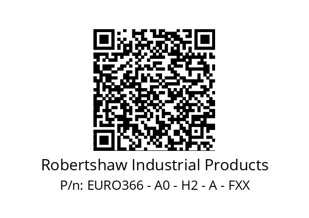   Robertshaw Industrial Products EURO366 - A0 - H2 - A - FXX