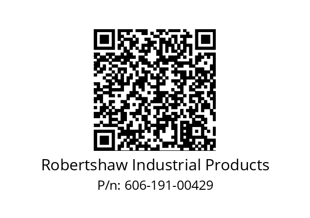   Robertshaw Industrial Products 606-191-00429