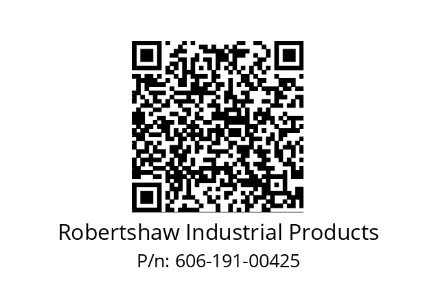   Robertshaw Industrial Products 606-191-00425