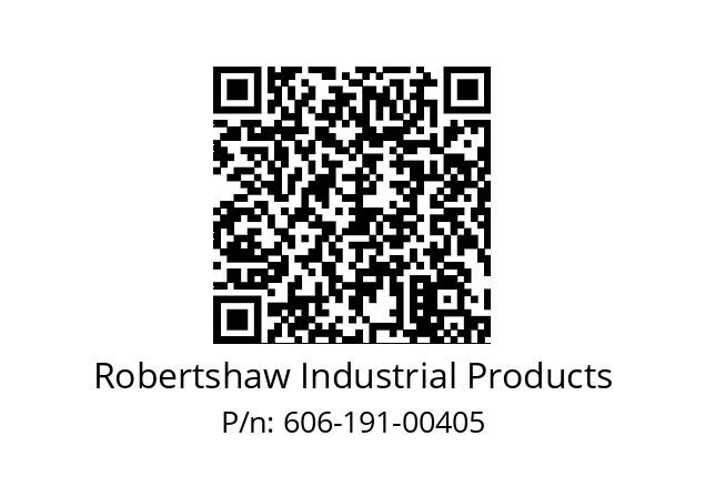   Robertshaw Industrial Products 606-191-00405