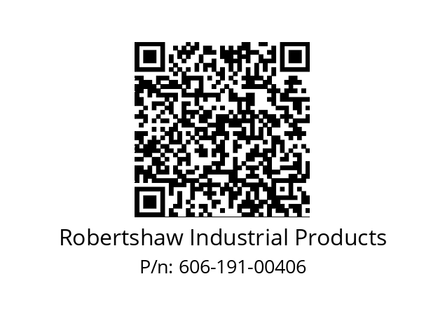   Robertshaw Industrial Products 606-191-00406