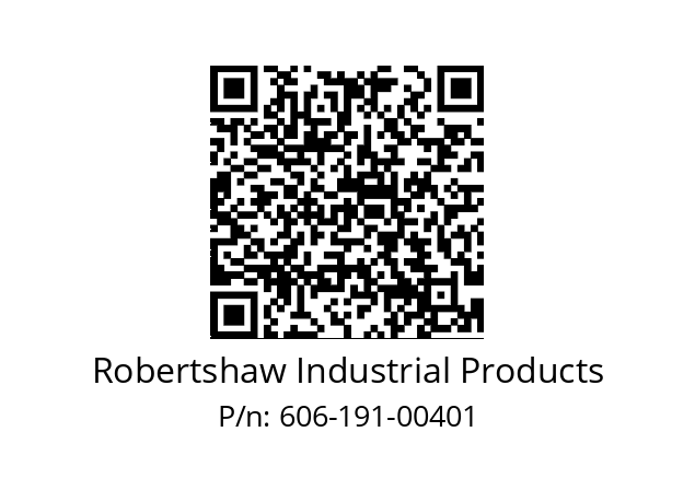   Robertshaw Industrial Products 606-191-00401