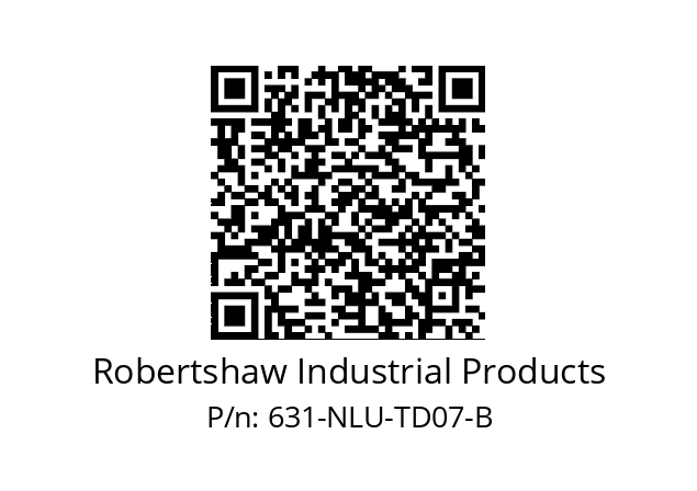   Robertshaw Industrial Products 631-NLU-TD07-B