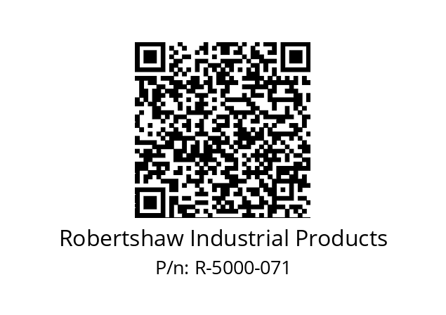   Robertshaw Industrial Products R-5000-071