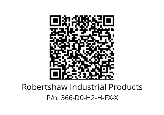   Robertshaw Industrial Products 366-D0-H2-H-FX-X