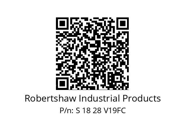   Robertshaw Industrial Products S 18 28 V19FC