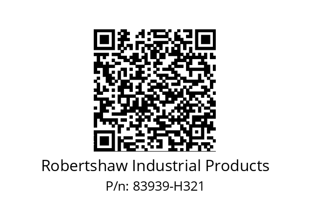   Robertshaw Industrial Products 83939-H321