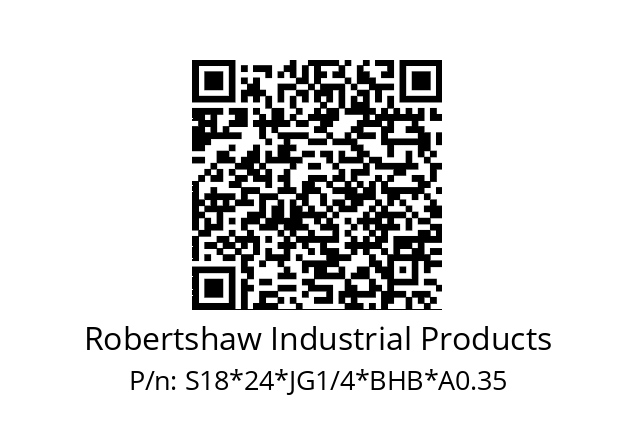   Robertshaw Industrial Products S18*24*JG1/4*BHB*A0.35