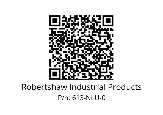   Robertshaw Industrial Products 613-NLU-0