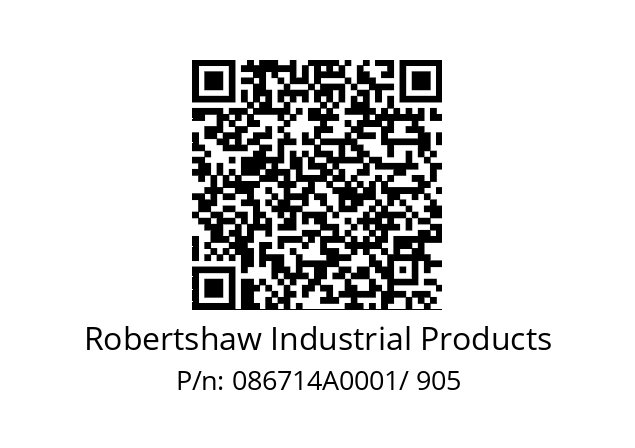   Robertshaw Industrial Products 086714A0001/ 905