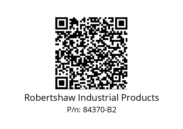   Robertshaw Industrial Products 84370-B2