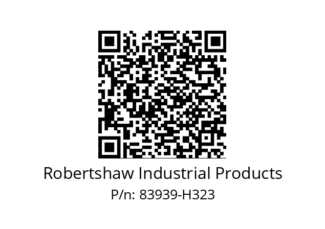   Robertshaw Industrial Products 83939-H323