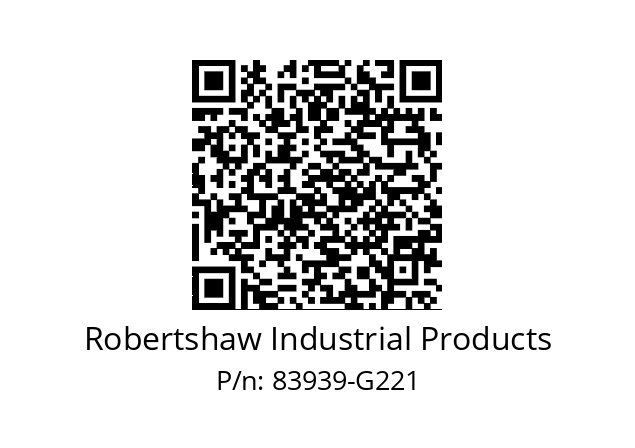   Robertshaw Industrial Products 83939-G221