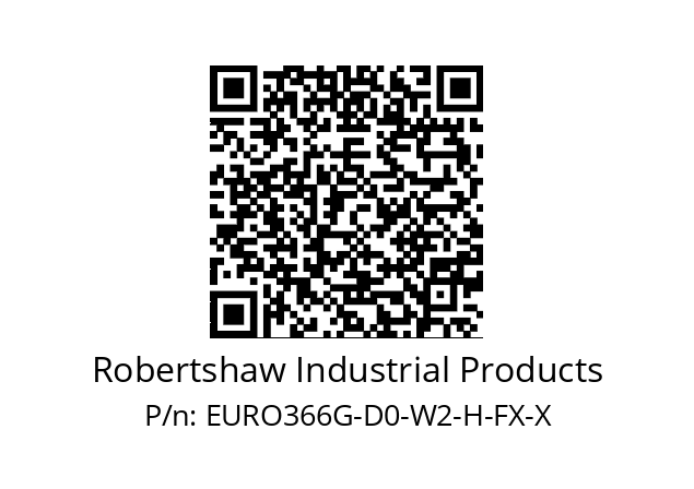   Robertshaw Industrial Products EURO366G-D0-W2-H-FX-X