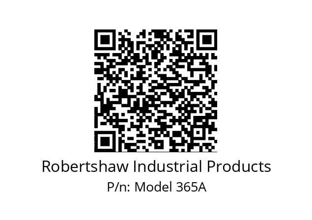   Robertshaw Industrial Products Model 365A