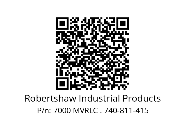   Robertshaw Industrial Products 7000 MVRLC . 740-811-415