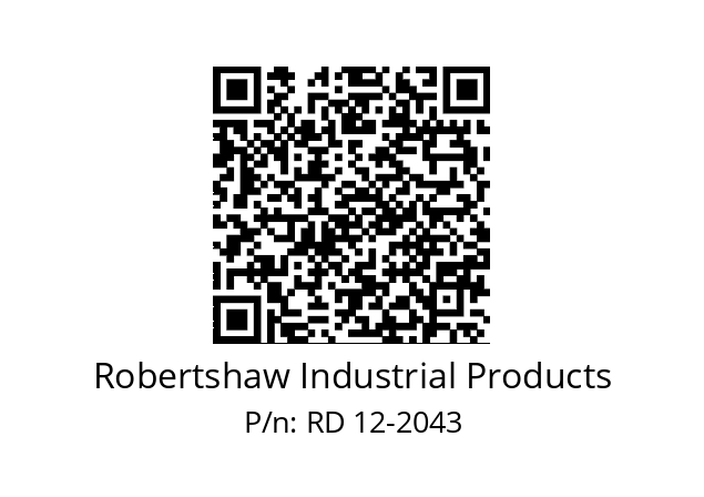   Robertshaw Industrial Products RD 12-2043