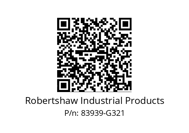   Robertshaw Industrial Products 83939-G321