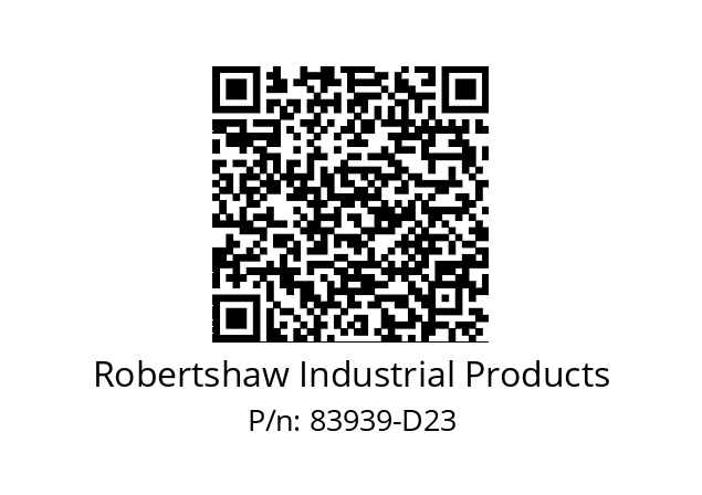   Robertshaw Industrial Products 83939-D23