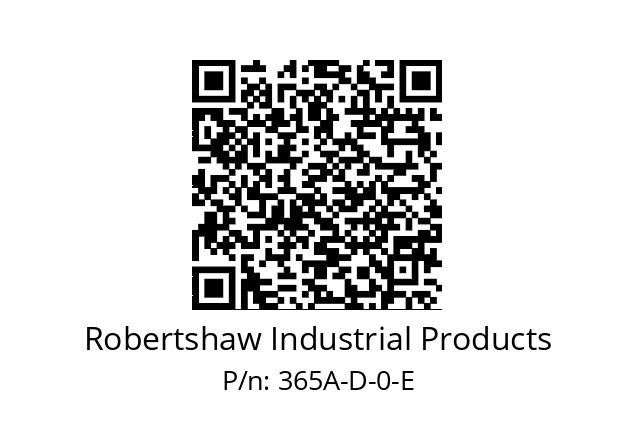   Robertshaw Industrial Products 365A-D-0-E