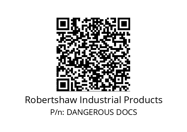   Robertshaw Industrial Products DANGEROUS DOCS