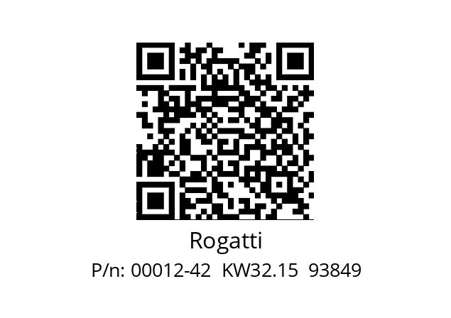   Rogatti 00012-42  KW32.15  93849