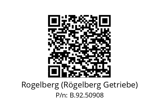   Rogelberg (Rögelberg Getriebe) B.92.50908