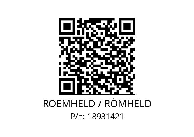   ROEMHELD / RÖMHELD 18931421