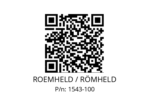   ROEMHELD / RÖMHELD 1543-100