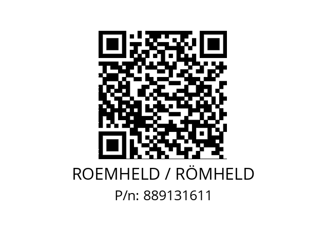   ROEMHELD / RÖMHELD 889131611