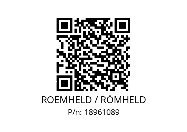   ROEMHELD / RÖMHELD 18961089