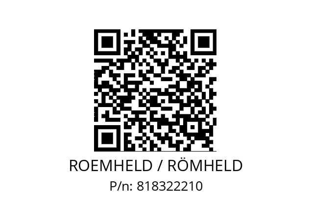   ROEMHELD / RÖMHELD 818322210