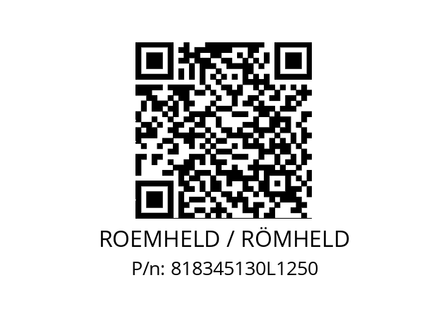   ROEMHELD / RÖMHELD 818345130L1250