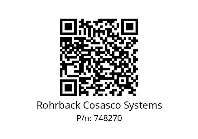   Rohrback Cosasco Systems 748270